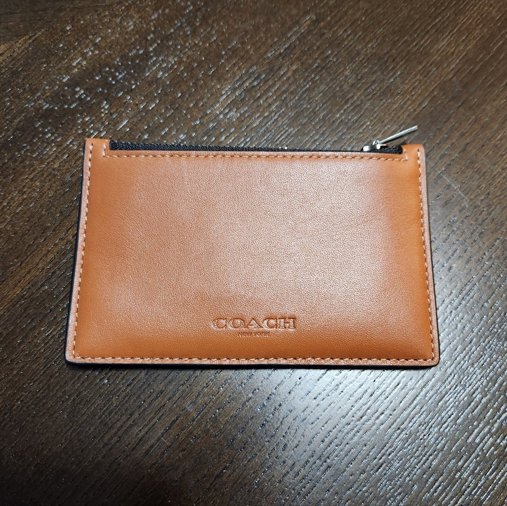 Coach Brown Leather Card Holder